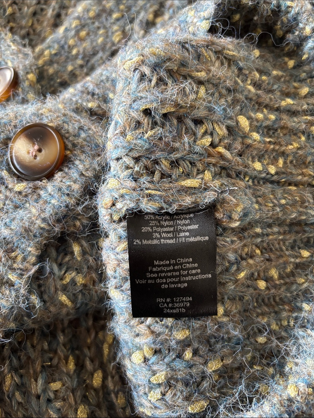 Heartloom Emmeline Cardigan in Spruce Sz M - Picture 6 of 10